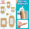 BBTO Assorted Styles Flexible Fabric Adhesive Bandages - Small Breathable Fingertip and Cloth Elastic Knuckle Bandages in Various Sizes for First Aid and Wound Care (180 Pcs) view 3