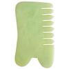 ARTIBETTER 1pc Jade Massage Comb Guasha Comb Jade Hair Gua Sha Massage Tool Massager for Head Caring, Relaxation view 1