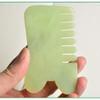 ARTIBETTER 1pc Jade Massage Comb Guasha Comb Jade Hair Gua Sha Massage Tool Massager for Head Caring, Relaxation view 4