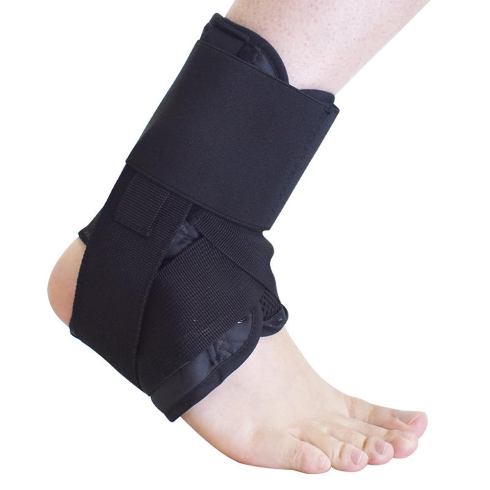 1 Pack Ankle Brace for Men Women, Breathable Adjustable Compression Ankle Support Wrap Foot Ankle Sleeve for Plantar Fasciitis Achilles Tendon Minor Sprains Sports Injuries Joint Pain Relief, 3 Sizes (Large (Pack of 1))