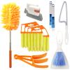 10 Pcs Venetian Window Blind Cleaner Duster Tool Set, Mini Blind Cleaner Duster Brush, Hand Held Air Conditioner Shutters Duster, Dirt Cleaner for Blind, Fan, Air Conditioner, Window Groove Gap view 1