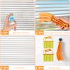 10 Pcs Venetian Window Blind Cleaner Duster Tool Set, Mini Blind Cleaner Duster Brush, Hand Held Air Conditioner Shutters Duster, Dirt Cleaner for Blind, Fan, Air Conditioner, Window Groove Gap view 2