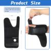 2 Pieces Carpal Tunnel Wrist Brace for Night Wrist Sleep Supports Splints Stabilizer and Hand Brace Cushioned to Help with Carpal Tunnel Pain Relief Universal Adjustable Fit(Breathable Style,Black) view 2