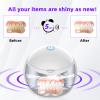 Voraiya Ultrasonic UV Cleaner for Dentures, Aligner, Retainer, Whitening Trays, Night Dental Mouth Guard, Toothbrush Head, Ultrasonic Jewelry Cleaner Machine for all dental Appliances, Diamon (White) view 4