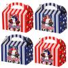 chiazllta Baseball Party Favor Treat Boxes Gift Boxes Baseball Candy Cookies Snack Goody Cardboard Box with Handles for Kids Sports Party Supplies Decorations, 12 Pcs view 1