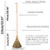 TTS For Home Handmade Whisk Sweeping Broom - Vietnamese Soft Straw Broom for Cleaning - Decorative 9.45" Width, 52.37" Length view 2
