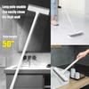 BOOMJOY 2 Pack Floor Scrub Brush with Long Handle, 2 in 1 Scrape and Brush, for Cleaning Deck, Tile, Grout, Kitchen, Patio, Garages view 3