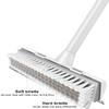 BOOMJOY 2 Pack Floor Scrub Brush with Long Handle, 2 in 1 Scrape and Brush, for Cleaning Deck, Tile, Grout, Kitchen, Patio, Garages view 4