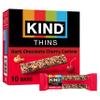 KIND THINS Dark Chocolate Cherry Chashew Bars, Gluten Free, 5g Sugar, 0.74 oz bars, 10 count view 1