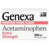 Genexa Clean Acetaminophen 500mg Extra Strength, Dye Free Pain Reliever Fever Reducer, 0% Artificial Additives, Pain Medicine for Adults, Relieves Headache, Backache, Minor Arthritis Pain, 100 Tablets view 1