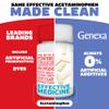 Genexa Clean Acetaminophen 500mg Extra Strength, Dye Free Pain Reliever Fever Reducer, 0% Artificial Additives, Pain Medicine for Adults, Relieves Headache, Backache, Minor Arthritis Pain, 100 Tablets view 2