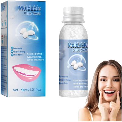 Anshka Tooth Repair Granules for Everyone,Temporary Tooth Repair Kit,Thermal Beads for Filling Fix The Missing and Broken Tooth,Restoring a Confident Smile (10ml)
