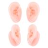 Mipcase 2pairs Silicone Ear Molds for Piercing Practice Realistic Fake Ears for Jewelry Display Teaching Tools Flexible Durable Body Parts Model for Beauty Shops and Educational Use view 1