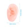 Mipcase 2pairs Silicone Ear Molds for Piercing Practice Realistic Fake Ears for Jewelry Display Teaching Tools Flexible Durable Body Parts Model for Beauty Shops and Educational Use view 2