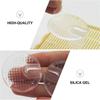 5pairs Transparent Gel Forefoot Cushions of Comfortable Insoles for Sandals Slippers Shoes Non- Metatarsal Pads for Toe and view 4