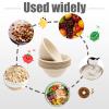 100 Pack 8oz Compostable Paper Bowls,Heavy-Duty Disposable Natural Bagasse Bowls,Biodegradable Soup Bowls,Eco-Friendly,Heat Resistant,for Ice Cream,Salad,Soup,Snack,Dessert,Pasta,Hot or Cold Use view 3