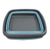 SAMMART 10L (2.6 Gallons) Collapsible Tub - Foldable Dish Tub - Portable Washing Basin - Space Saving Plastic Washtub (Grey/Sea Angel) view 2