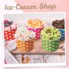 MATICAN Paper Ice Cream Cups - 50-Count 9-Oz Disposable Dessert Bowls for Hot or Cold Food, 9-Ounce Party Supplies Treat Cups for Sundae, Frozen Yogurt, Soup, 5 Colors, Polka Dots view 3