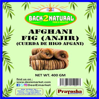Back2Natural Dried Figs Afghani Anjeer - 400 gms