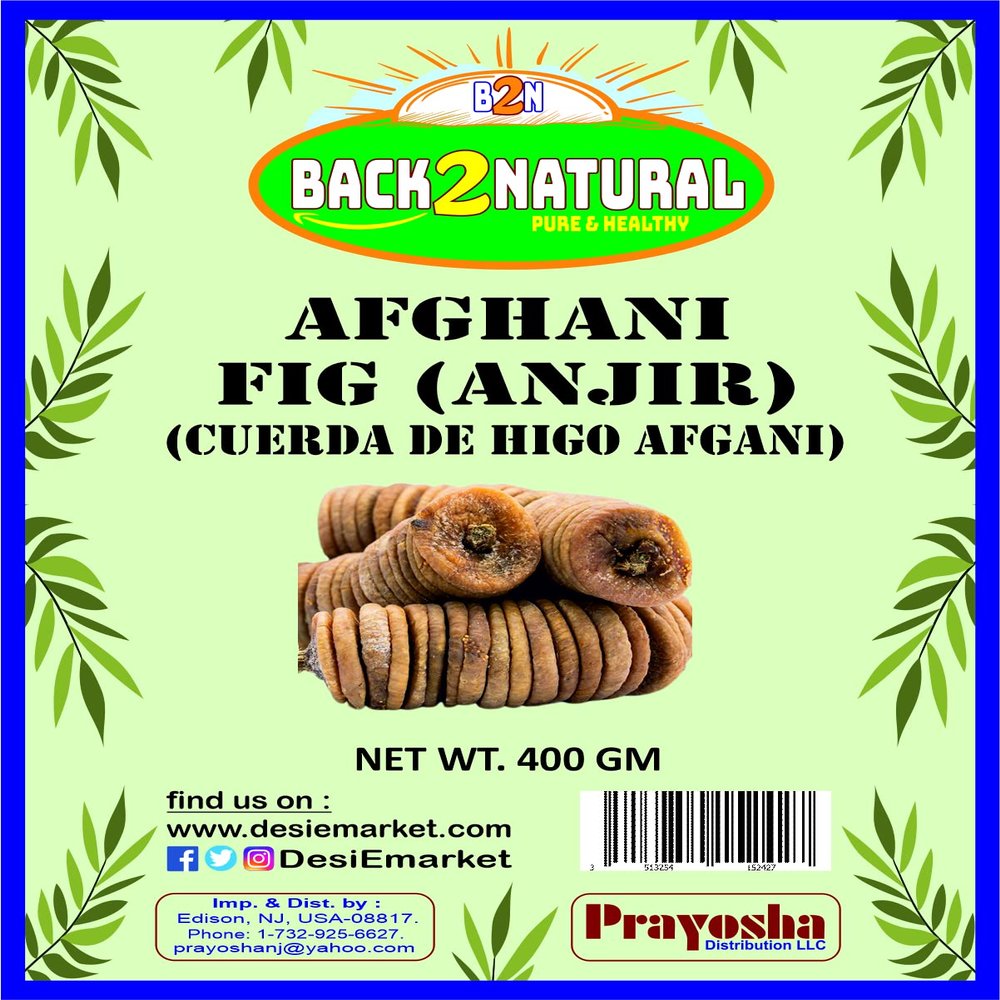 Back2Natural Dried Figs Afghani Anjeer - 400 gms