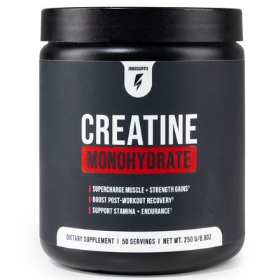InnoSupps Creatine Monohydrate Powder - Pure Micronized Creatine Powder for Strength, Muscle Growth & Recovery - Doctor-Trusted, No Fillers, Unflavored (50 Servings)