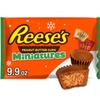 REESE'S Miniatures Milk Chocolate Peanut Butter Cups, Christmas Candy Bag, 9.9 oz view 1
