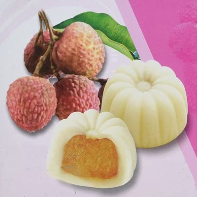 bodi : Mochi Lychee 6 pieces of 35g | Handmade Natural Ingredient (1 pack)