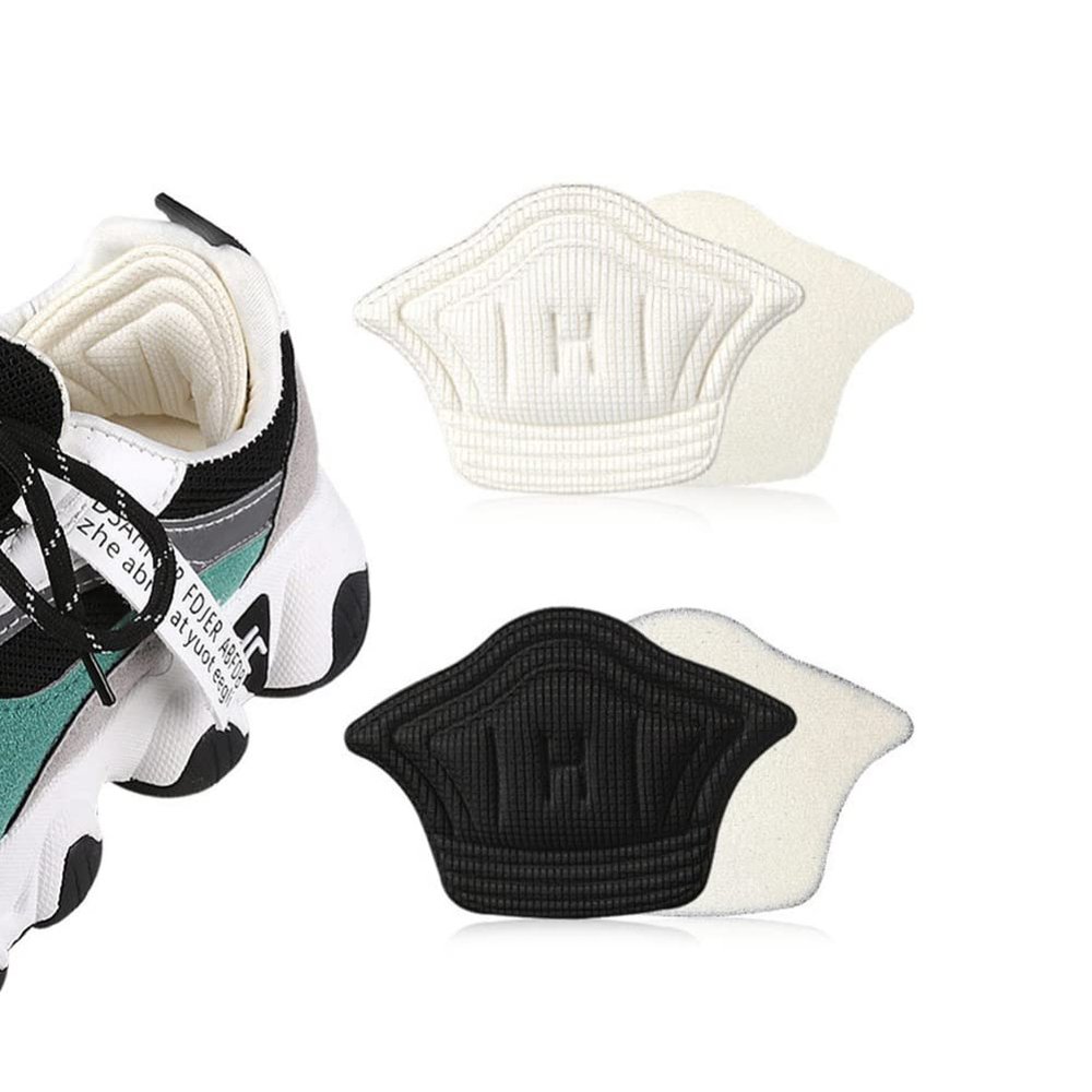 2pairs Heel Cushioning Pads Sponge and Cloth Material Blister Protective Mats for Sneakers Unisex Rear Heel Inserts for Comfortable Footwear Use
