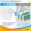 6Pcs Reusable Microfiber Mop Pads Compatible with Swiffer Sweeper Mop, Replacement Wet Mopping pad Refills & Washable Dry Sweeping Cloths for Surface/Hardwood Floor Cleaning view 4
