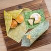 Akeeko Reusable Beeswax Food Wraps - Assorted 9 Packs, Reusable, Plastic-Free Food Storage, 5 Small, 3 Medium, 1 Large Wraps with Plants Pattern view 4