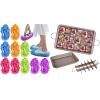 10 Pieces Microfiber Mop Slippers Shoes Cover Soft Washable Reusable Floor Polishing Dust Sweeper Cleaning Mop Tool, Brownie Pan with Dividers, Divided Non-Stick Edge Brownie Pans with Grips Slice view 1