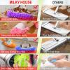 10 Pieces Microfiber Mop Slippers Shoes Cover Soft Washable Reusable Floor Polishing Dust Sweeper Cleaning Mop Tool, Brownie Pan with Dividers, Divided Non-Stick Edge Brownie Pans with Grips Slice view 3