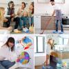 10 Pieces Microfiber Mop Slippers Shoes Cover Soft Washable Reusable Floor Polishing Dust Sweeper Cleaning Mop Tool, Brownie Pan with Dividers, Divided Non-Stick Edge Brownie Pans with Grips Slice view 4