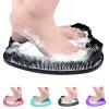 AXLOFO Shower Foot Scrubber Mat, Larger Size Foot Massager Mat with Non-Slip Suction Cups - Cleans, Exfoliationl, Massages Your Feet Without Bending, Foot Circulation & Relieve Tired Feet (Black) view 1