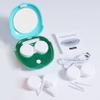 Contact Lens Cleaner Machine, Portable Ultrasonic Cleaning With USB Charger Mirror Tweezers Remover Tool Replaceable Contact Lens Case for Daily Outdoor (green) view 3