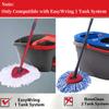 3 Pack Mop Replace Head for O Cedar, Mop Head Replacement, Microfiber EasyWring Spin Mop Head Refill for Ocedar, Mop Refill Head Safe Compatible with Spin Mop for Cleaning All Hard-surfaced Floors view 2