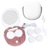 Contact Lens Cleaner Machine, Portable Ultrasonic Cleaning with USB Charger Mirror Tweezers Remover Tool Replaceable Contact Lens Case for Daily Outdoor (White) view 1