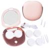 Contact Lens Cleaner Machine, Portable Ultrasonic Cleaning with USB Charger Mirror Tweezers Remover Tool Replaceable Contact Lens Case for Daily Outdoor (Pink) view 1