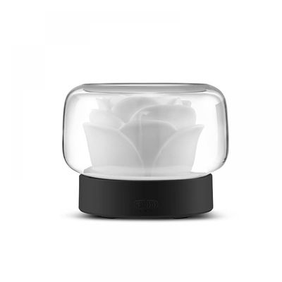 400ml Rose Shaped Mini Humidifier, Small Aroma Diffuser, Household Automatic Diffuser (Black)