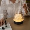 400ml Rose Shaped Mini Humidifier, Small Aroma Diffuser, Household Automatic Diffuser (Black) view 2