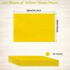100 Sheets Yellow Tissue Paper Artdly 14 x 20 Inches Yellow Wrapping Paper Bulk for Weddings Birthday DIY Project Christmas view 4