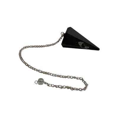 VIE Pendulum with Chain (Black Agate)