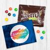12ct Personalized M&M's Candy Party Favors with Photo M&M's Candy Fun Size Bags (12 Pack) - Dark Blue Foil Fully Assembled (3x4 in) view 1