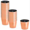 Zappy 124 Rose Gold Plastic Shot Glasses - 1 oz Disposable Metallic Cups for Tasting Whiskey, Liquor Samples, Weddings and Parties view 1