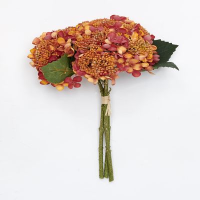 Worth Imports 13" Hydrangea, Orange Bouquet