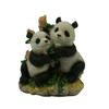 Two Pandas Sharing Bamboo view 1