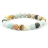Amazonite Beaded Crystal Bracelet 8mm Mini Beads Stackable | For Peace, Harmony, Communication, Calming Energy, Spiritual Gift for Her view 3