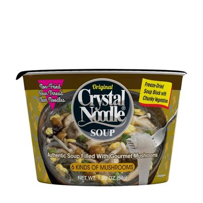 Crystal Noodle Soup, 6 Kinds of Mushrooms, 1.9 Ounce (Pack of 6)