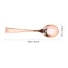 YARNOW 24 Pcs Rose Gold Mini Spoons Disposable Plastic Dessert Spoons for Parties Smoothie Mini Tasting Spoons for Jars and Everyday Use view 3