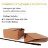 WLUSEAXI 12pack Gift Boxes with Lids,Brown Gift Boxes Bulk with Brown Bow Ribbon,Bridesmaid Proposal Box for Presents Kraft Paper Gift Boxes for Wedding,Christmas,Halloween,Baby Shower view 4